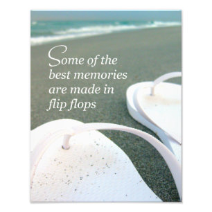 Flip Flops Beach Quote Foto