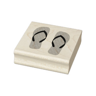 Flip Flops Beach Sandals Gummistempel