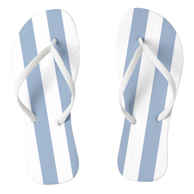 Flip Flops Blau und Weiß Streifen (Fußbett)