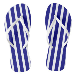 Flip Flops Blau und Weiß Streifen
