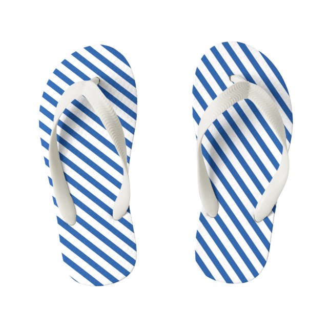 Flip Flops Children - Blue Stripe Pattern (Fußbett)