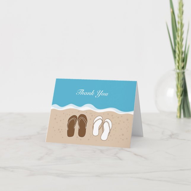 Flip Flops - Die Dankeschön-Karte Dankeskarte (Vorderseite)