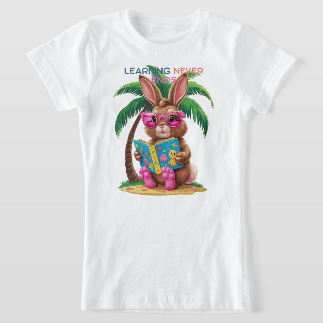 🐰👓📖 Flip-Flops & Fiction – Bunny Edition T-Shirt (Ablage )