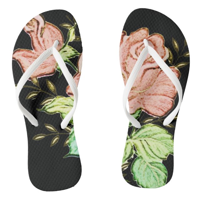 Flip Flops floral (Fußbett)