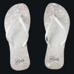 Flip Flops für die Braut<br><div class="desc">Kristallhintergrund mit dem Wort Bride auf jedem umgedreht Flop.  Kann individuell angepasst werden.</div>