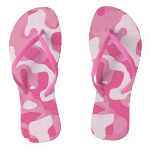 Flip Flops für die rosa Camouflage