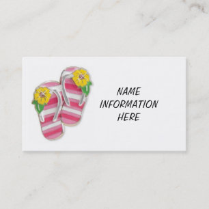 FLIP-FLOPS-GESCHÄFTSKARTE VISITENKARTE
