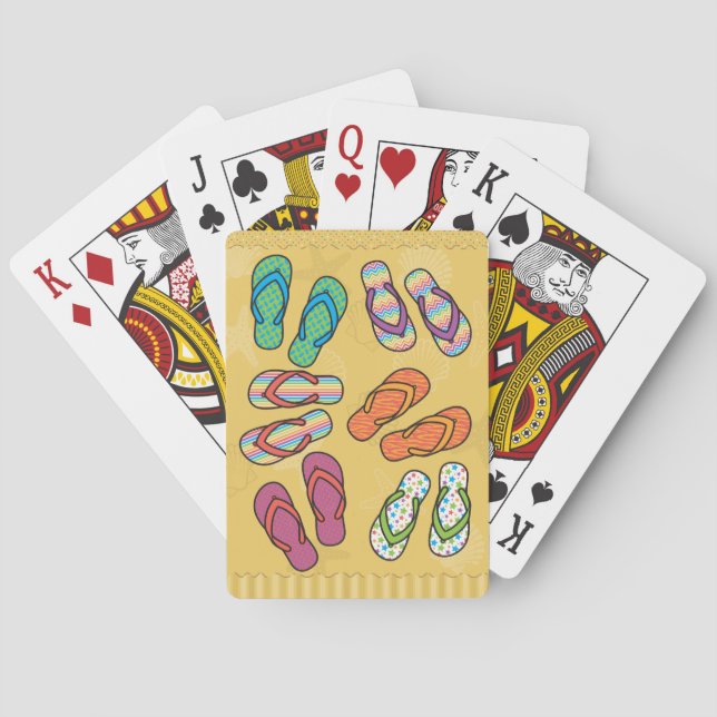 Flip Flops Helle Playing Cards Spielkarten (Rückseite)