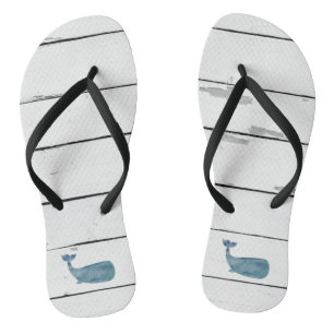Flip Flops im Stil der Whale Shiplap
