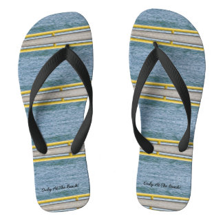 Flip Flops in blau und weiß