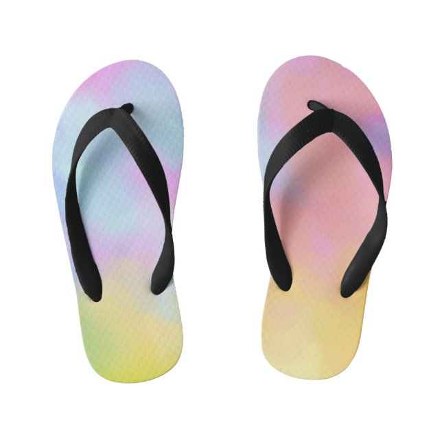 Flip Flops in pastellfarbenen Wolken (Fußbett)