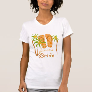Flip Flops Jamaica Bride T-Shirt