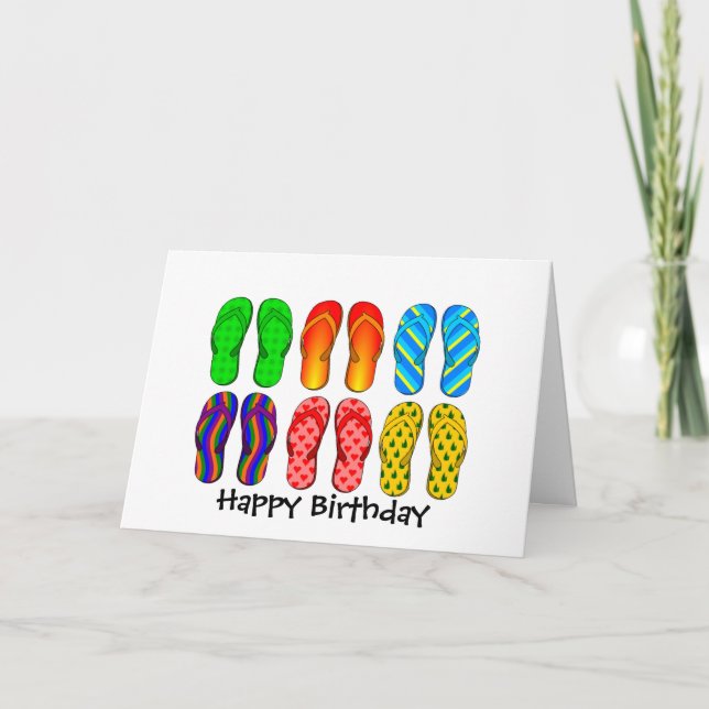 Flip Flops Karte (Vorderseite)