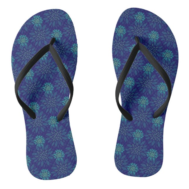 Flip Flops mit floralem Muster (Fußbett)