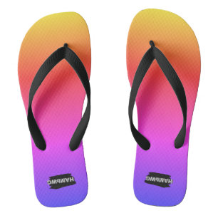 Flip-Flops mit glänzendem Regenbogenfarbdesign Flip Flops
