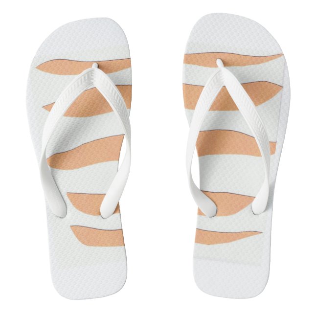 Flip-Flops mit Orange Tiger Streifen Flip Flops (Fußbett)
