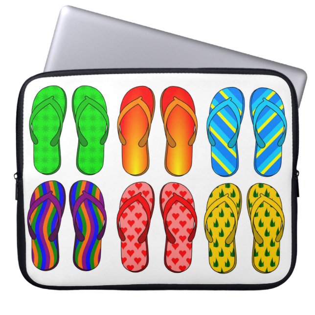 Flip Flops Notebook-Sieb Laptopschutzhülle (Vorderseite)