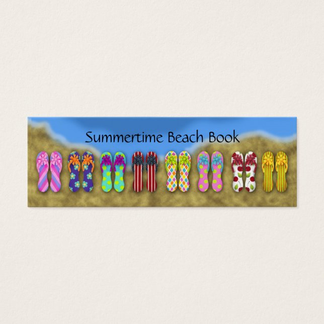 Flip Flops Ocean Lesezeichen (Vorderseite)
