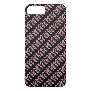 Flip Flops Pink Black Women Case-Mate iPhone Hülle