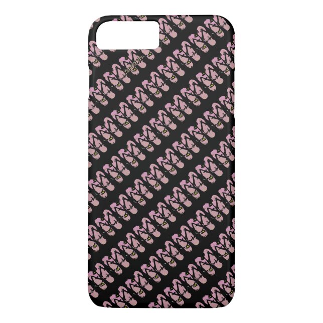 Flip Flops Pink Black Women Case-Mate iPhone Hülle (Rückseite)