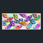 Flip Flops Pop Art Posters, Prints Poster<br><div class="desc">Farbenfrohe und Pop-Kunstgrafiken verwandeln den gedreht Flop (aka thong) in einen lustigen und skurrilen Wandakzent für die Zuhause . Hang Ten in zeitgenössischem Stil und erhalten diese nostalgischen Dinge (Oops! Flip Flops!) auf einem T-Shirt oder Kappe oder erhalten Sie ein passendes T-Shirt UND Kappe! Viel Spaß und KAUFEN Sie Ihre...</div>