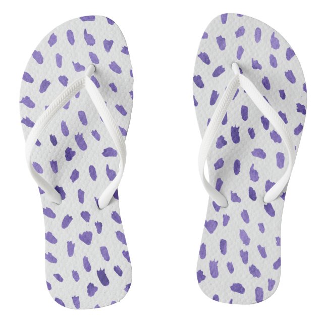 Flip Flops - Purple Pattern (Fußbett)