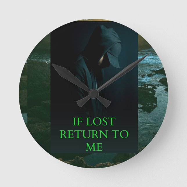 Flip Flops Runde Wanduhr (Vorderseite)