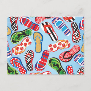 Flip Flops Sandalen Postkarte