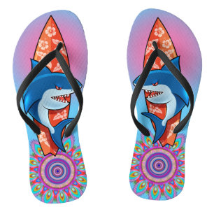 Flip Flops Shark surfen hippy boho