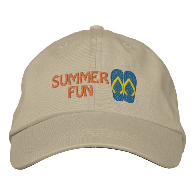 Flip Flops Sommer bestickte Cap Baseballkappe (Vorderseite)