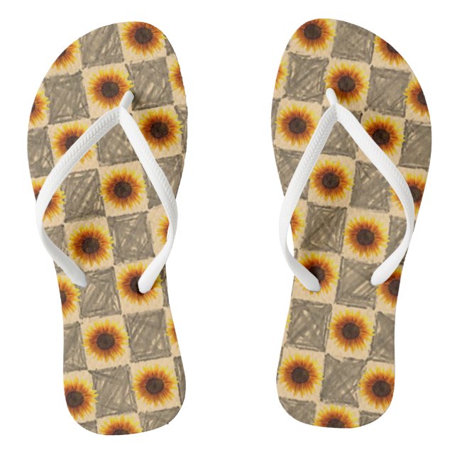 Flip Flops Sonnenblume (Fußbett)