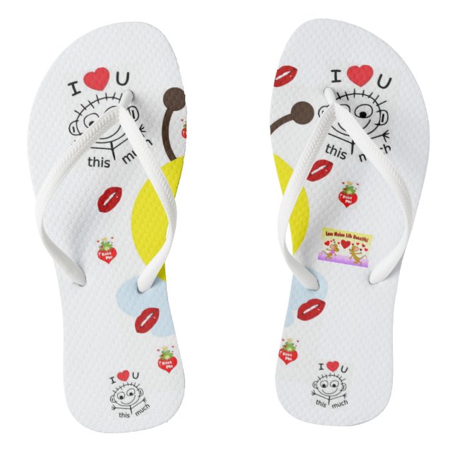 Flip Flops Valentinstag (Fußbett)