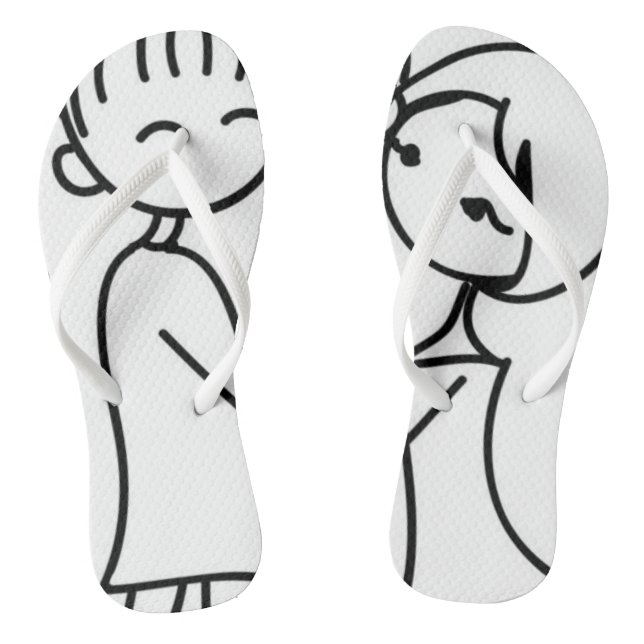 Flip Flops Valentinstag (Fußbett)