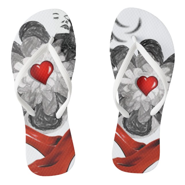 Flip Flops Valentinstag (Fußbett)
