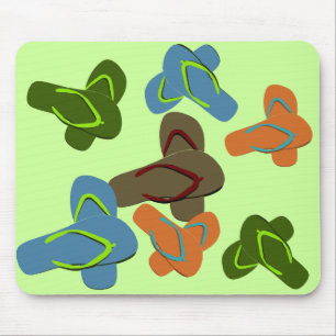 Flip Flops Vector Art Mousepad