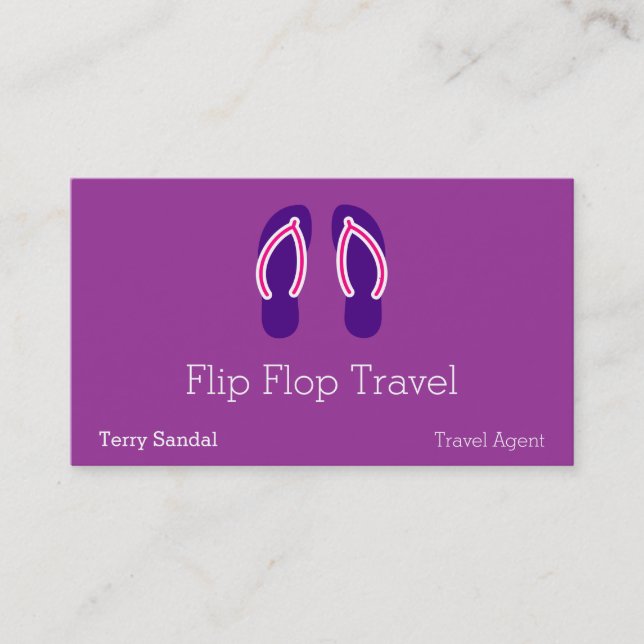 Flip Flops Visitenkarte (Vorderseite)