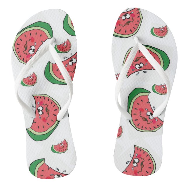 Flip Flops Wassermelon Fruchtspass Sommer (Fußbett)