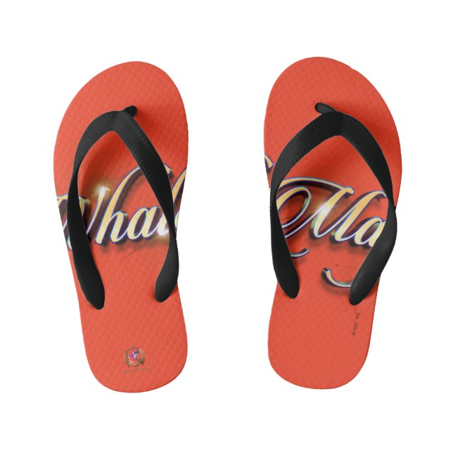 Flip Flops Whale Magic Orange (Fußbett)