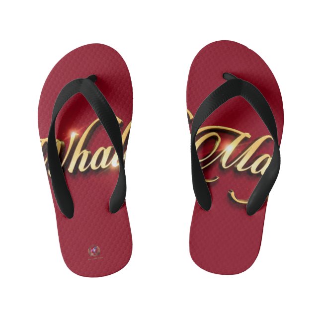Flip Flops Whale Magic Red (Fußbett)