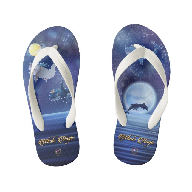 Flip Flops Whale Magic Royal Constellations (Fußbett)
