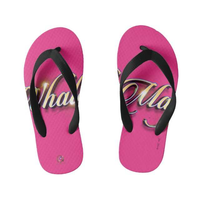 Flip Flops Whale Magie Hot Pink (Fußbett)
