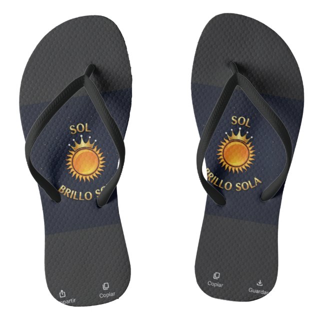 Flip Flops with Sol Brillo Sola Logo | Inspiration (Fußbett)