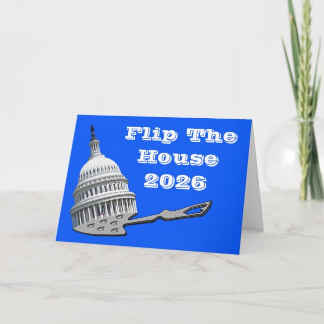 Flip The House Vote Blue 2026 Karte (Vorderseite)