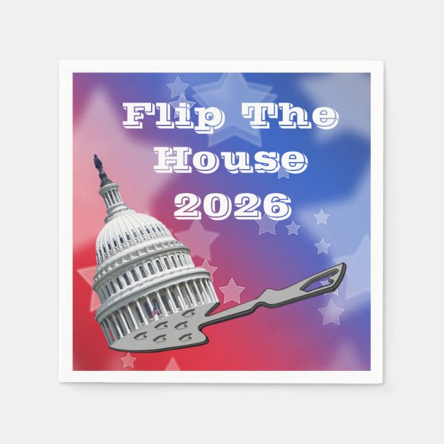 Flip The House Vote Blue 2026 Serviette (Vorderseite)
