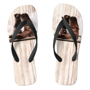 Flipflop Sandals Stiefel rustikaler Western