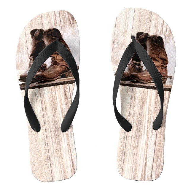 Flipflop Sandals Stiefel rustikaler Western (Fußbett)