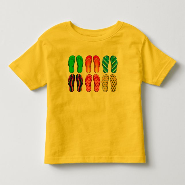 Flipflop-Spaß Kleinkind T-shirt (Vorderseite)