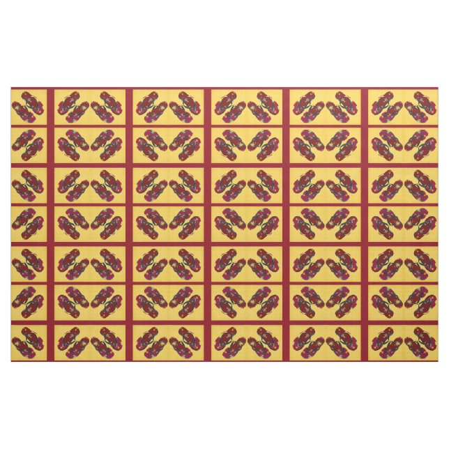 Flipflops Große Drucke Stoff (Fat Quarter (45,7 x 55,9 cm))