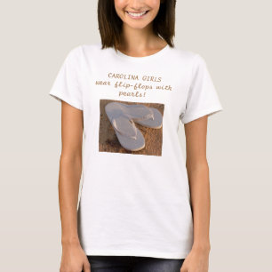 Flipflops mit Perlen T-Shirt