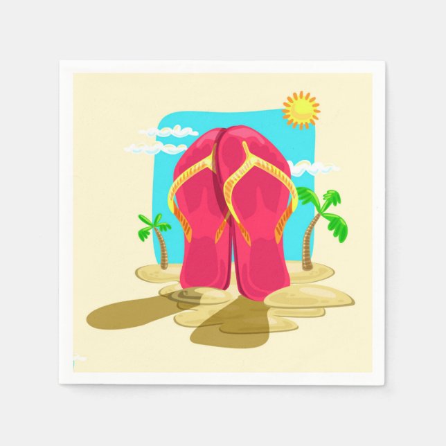 Flipflops Serviette (Vorderseite)